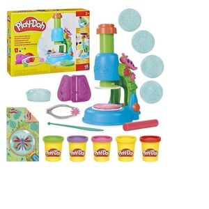 PLAY-DOH Light-Up Microscope Toy , Arts and Crafts for Kids, Ages 3+. NEW !
